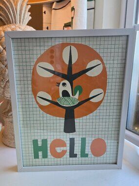 Crate and Barrel Kids HELLO Artpiece!🧡